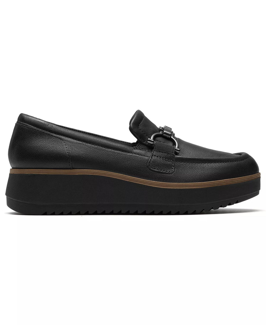 Clarks Women's Zylah Erin Platform Round Toe Leather Loafers