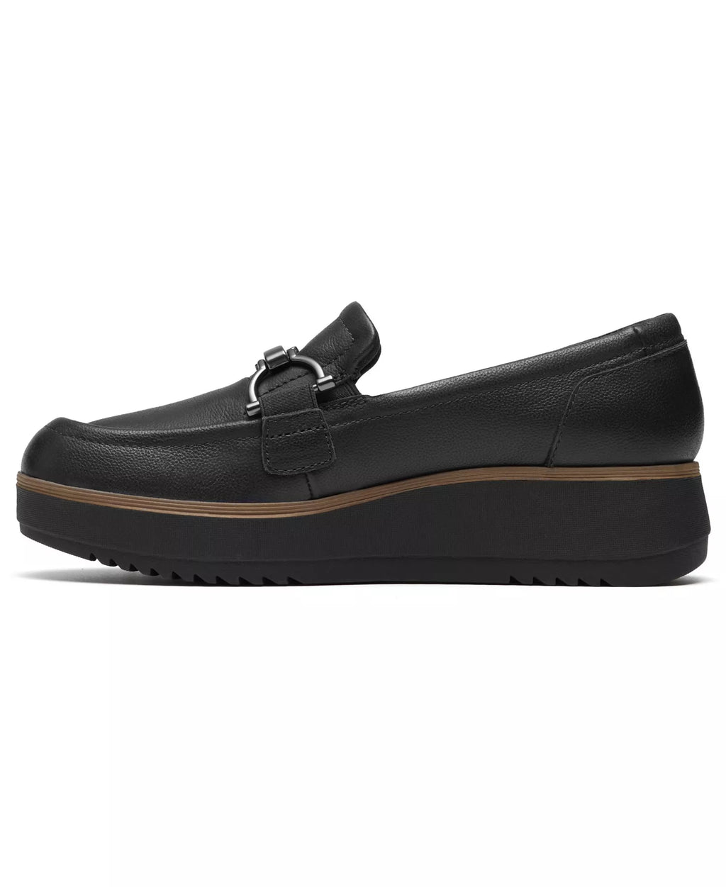 Clarks Women's Zylah Erin Platform Round Toe Leather Loafers