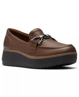 Clarks Women's Zylah Erin Platform Round Toe Leather Loafers