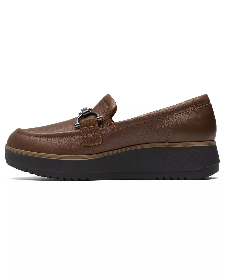 Clarks Women's Zylah Erin Platform Round Toe Leather Loafers