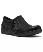 Clarks Women's Carleigh Ease Nubuck Round Toe Flats
