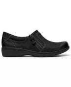 Clarks Women's Carleigh Ease Nubuck Round Toe Flats