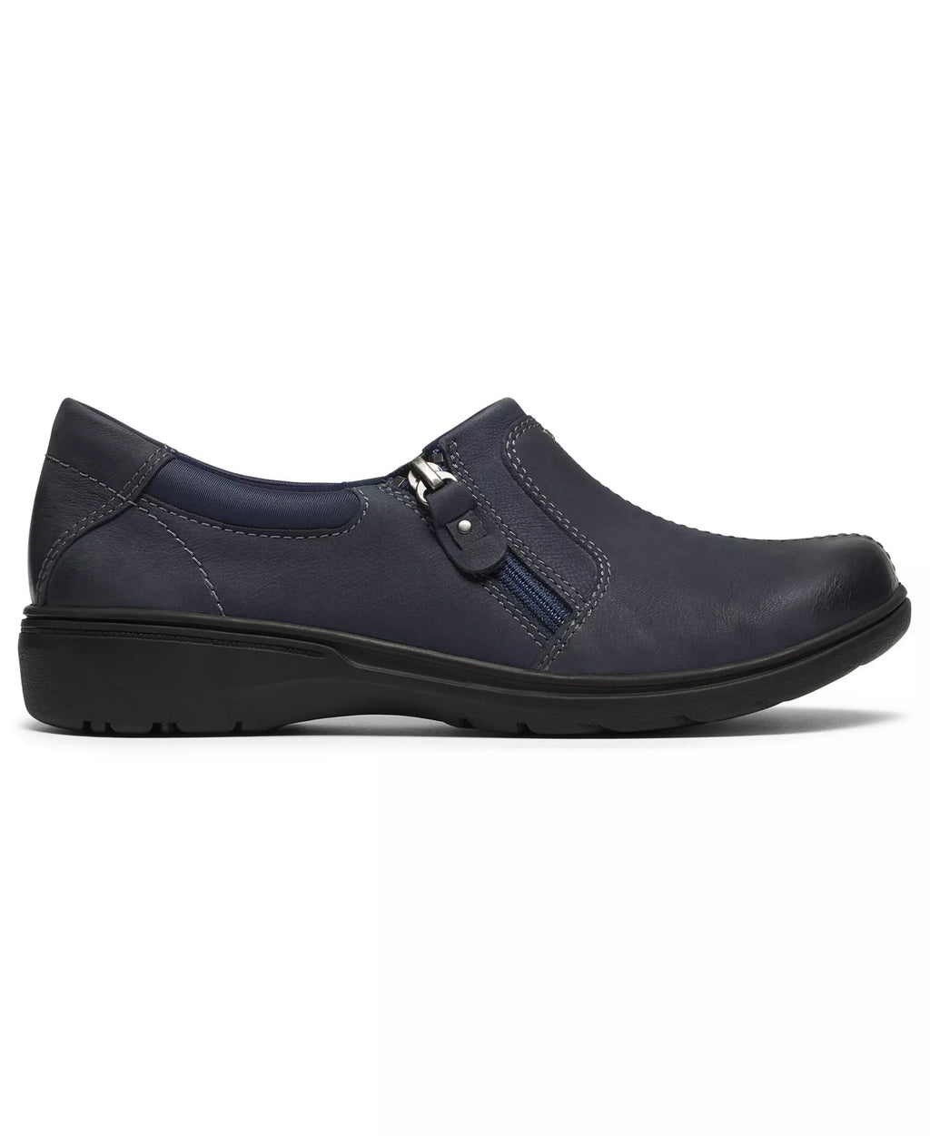 Clarks Women's Carleigh Ease Nubuck Round Toe Flats