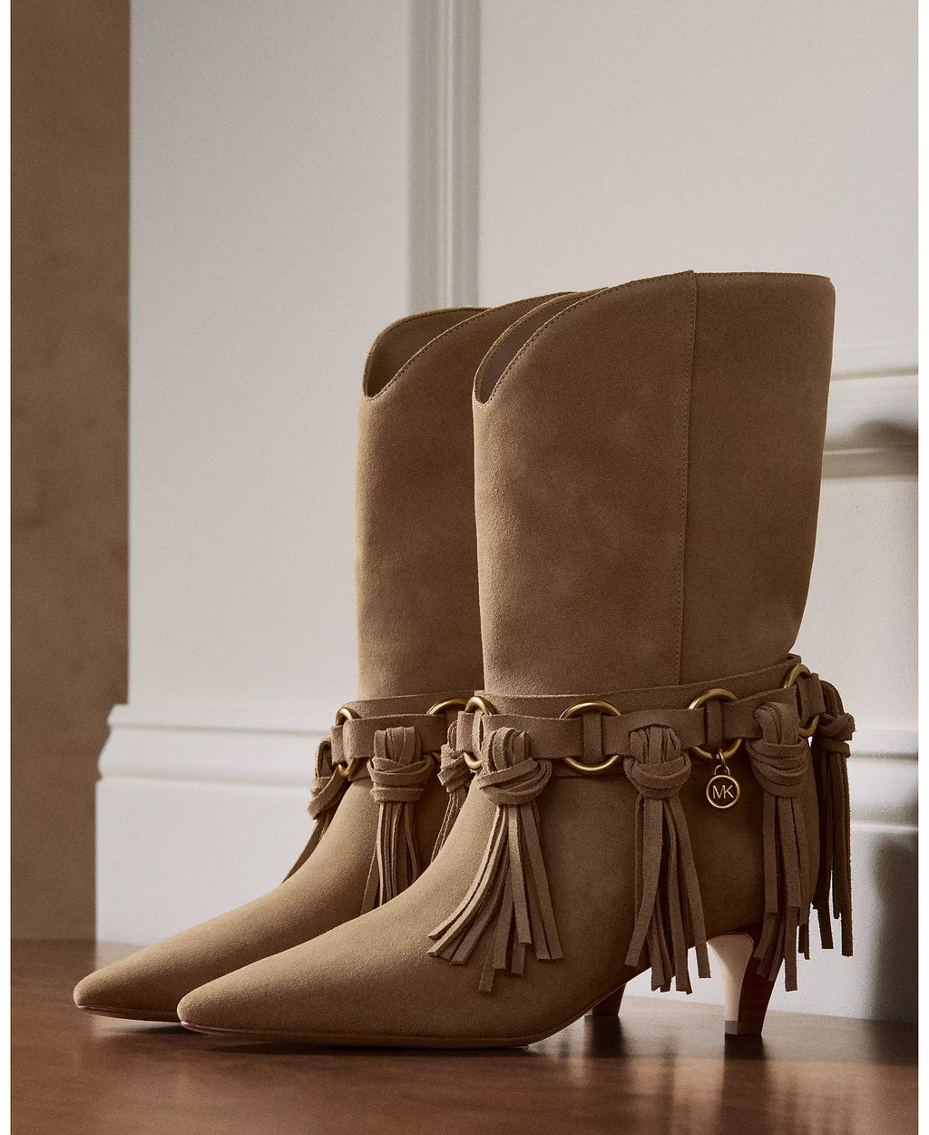 Michael Kors Women's Daniela Fringe Slip-On Boots