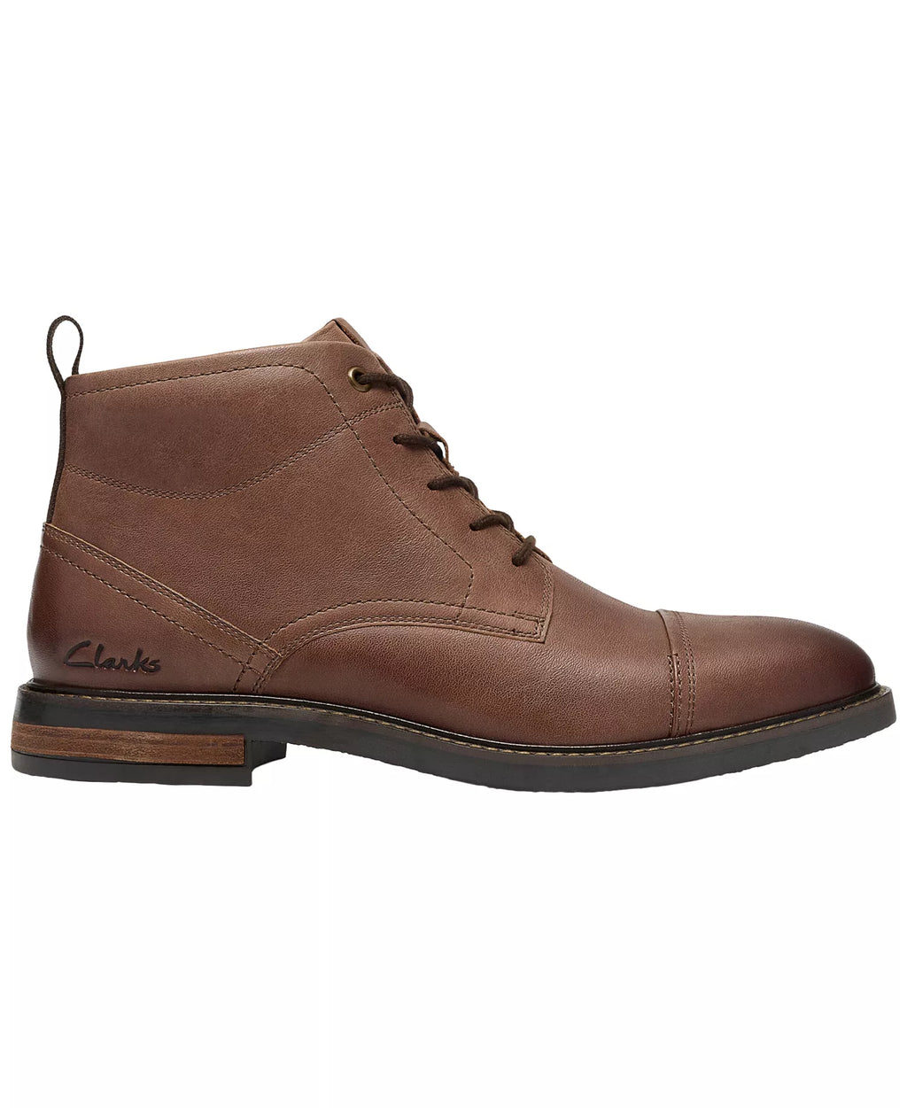 Clarks Men's Jaxen Leather Cap-Toe Work Boots
