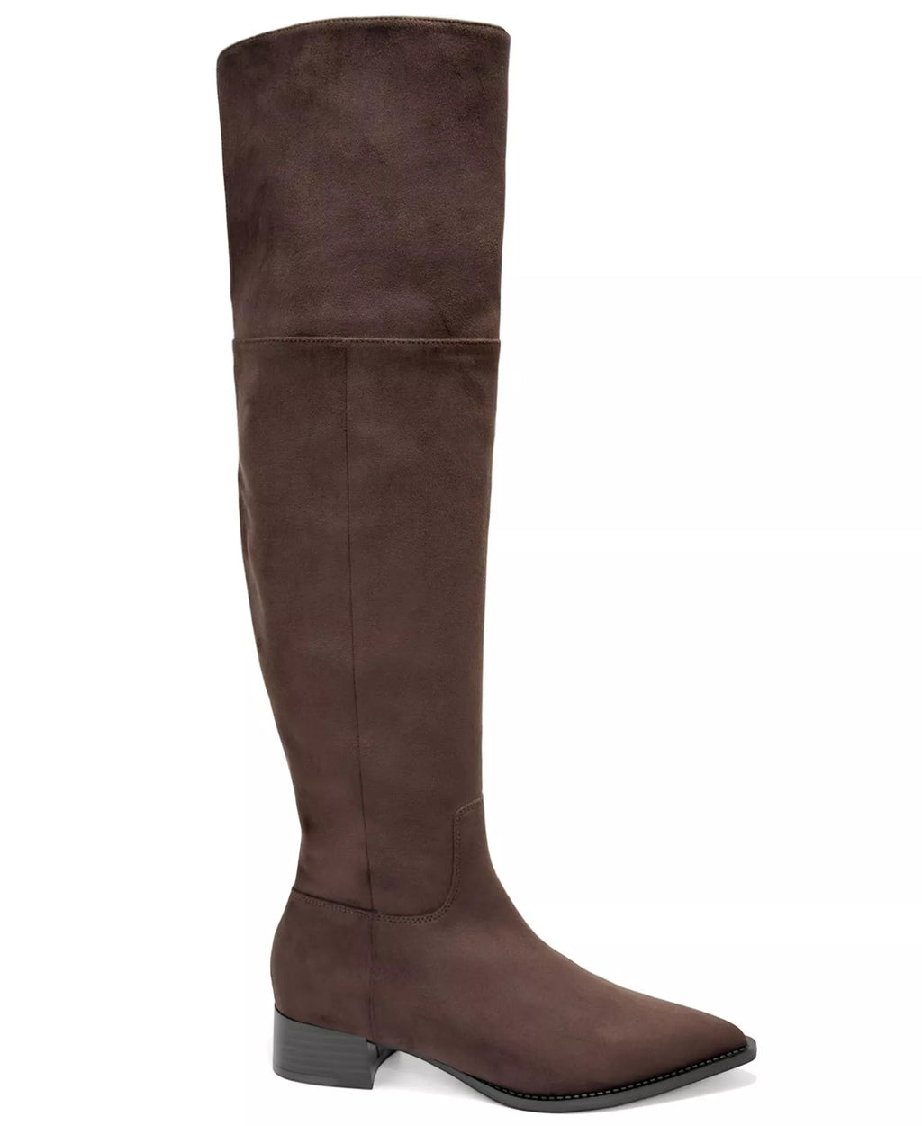 Aerosoles Women's Maven Over-the-Knee Pointed-Toe Block-Heel Faux Suede Boots
