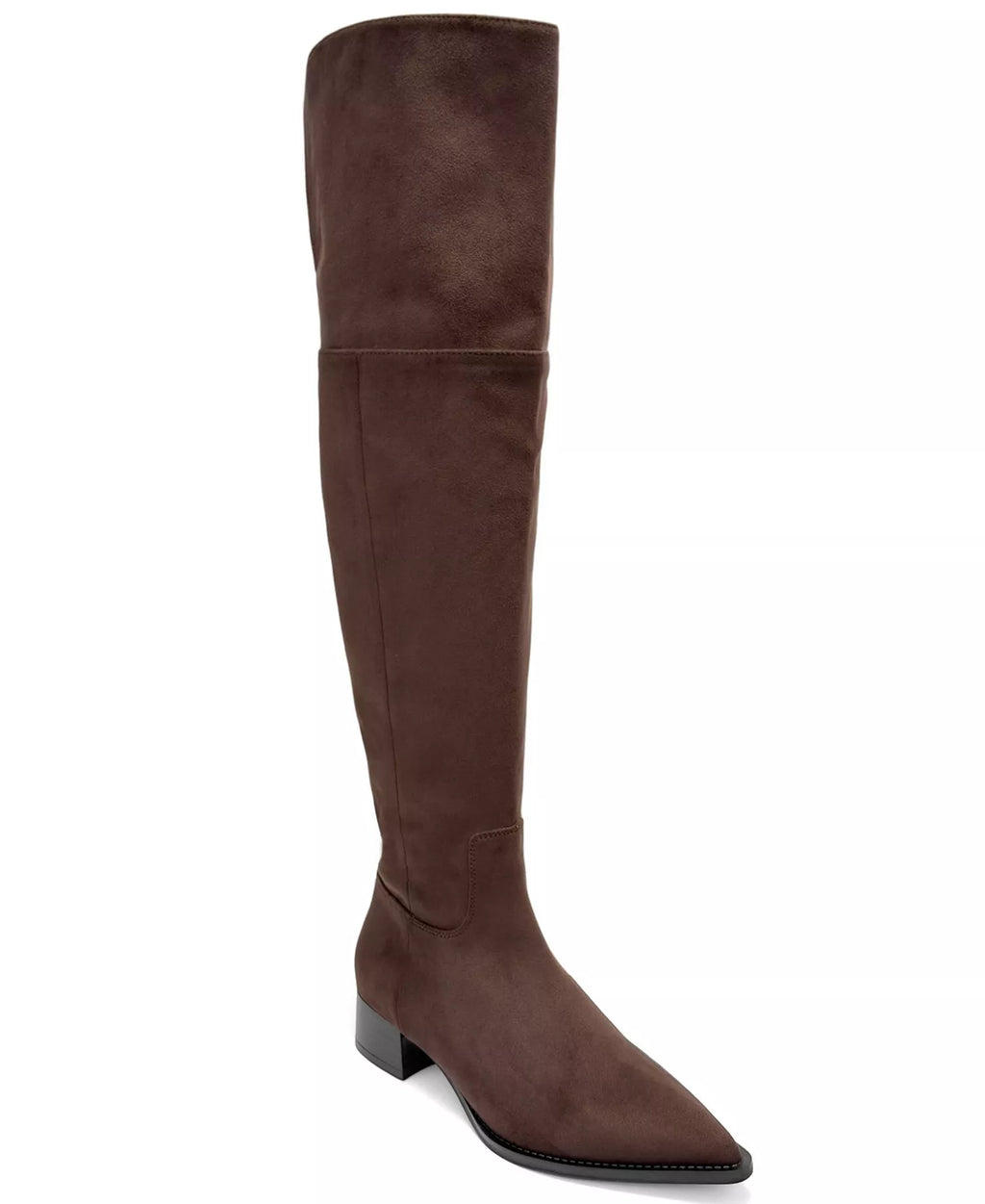 Aerosoles Women's Maven Over-the-Knee Pointed-Toe Block-Heel Faux Suede Boots