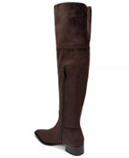 Aerosoles Women's Maven Over-the-Knee Pointed-Toe Block-Heel Faux Suede Boots