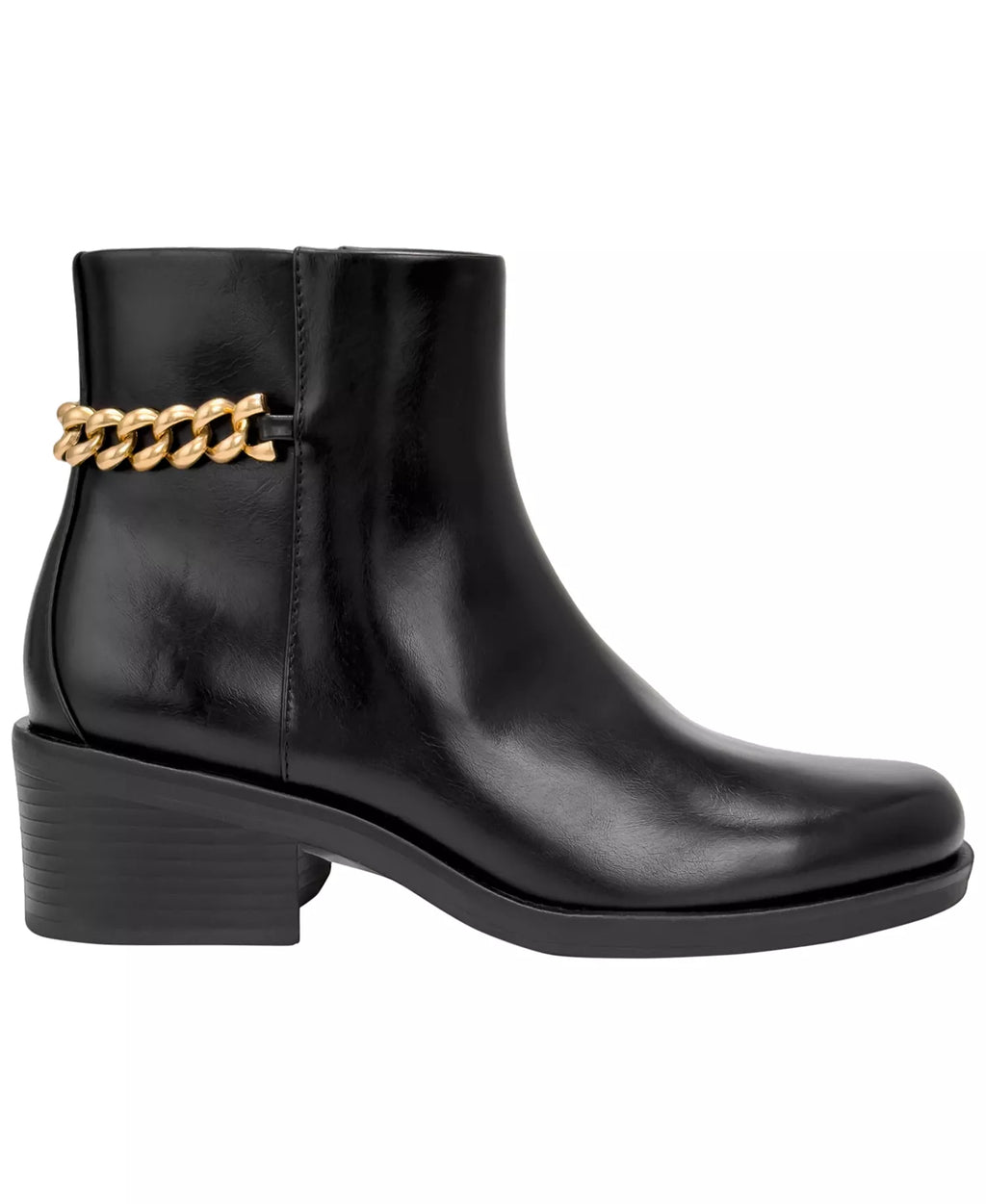 Aerosoles Women's Xia Block-Heel Round-Toe Faux Leather Booties