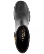 Aerosoles Women's Xia Block-Heel Round-Toe Faux Leather Booties