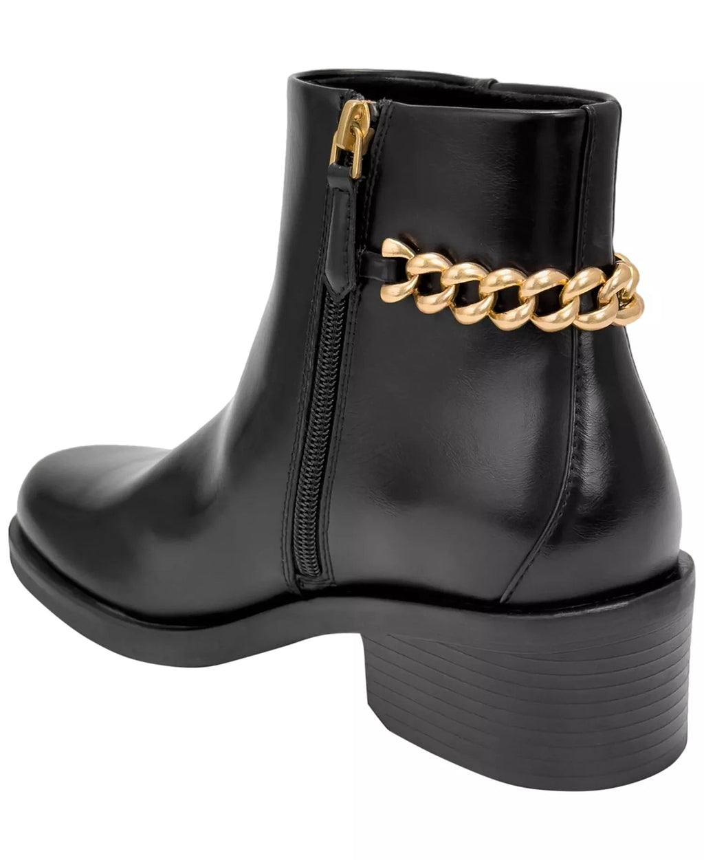 Aerosoles Women's Xia Block-Heel Round-Toe Faux Leather Booties