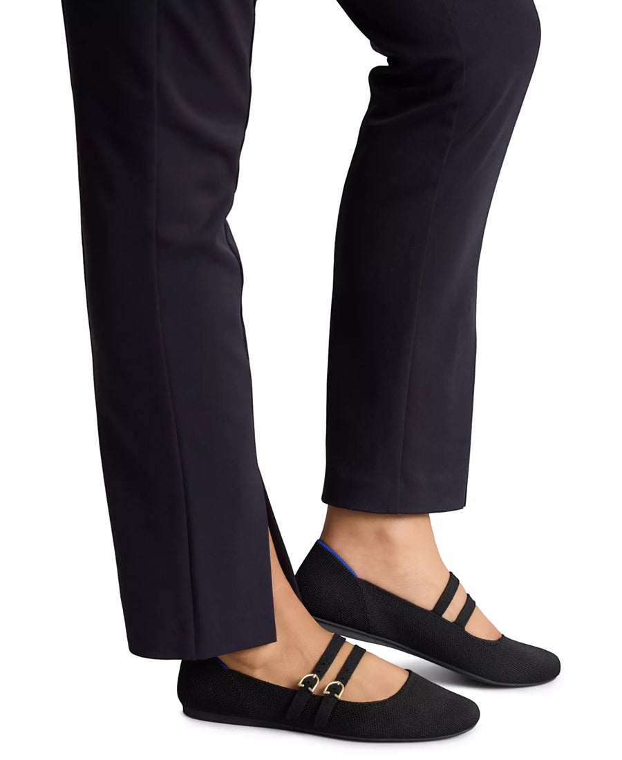 Rothy's Women's Double Buckle Square Toe Adjustable Mary Jane Flats