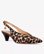 Michael Kors Michael Kors Women's Tonya Slingback Kitten Heel Pointed Toe Pumps