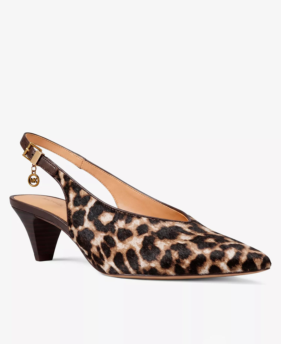 Michael Kors Michael Kors Women's Tonya Slingback Kitten Heel Pointed Toe Pumps