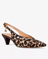 Michael Kors Women's Tonya Slingback Kitten Heel Pointed Toe Pumps