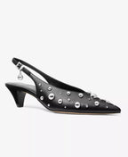 Michael Kors MICHAEL Women's Tonya Slingback Kitten Heel Pointed Toe Pumps