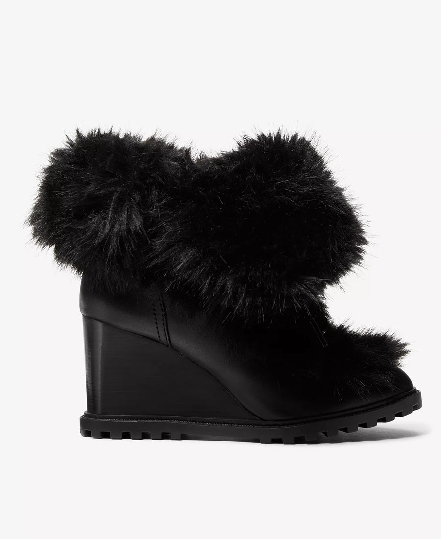 Michael Kors Michael Kors Women's Blakely Wedge Shearling-Accented Booties