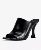 Michael Kors Michael Kors Women's Haisley High Heel Square Toe Mule Sandals
