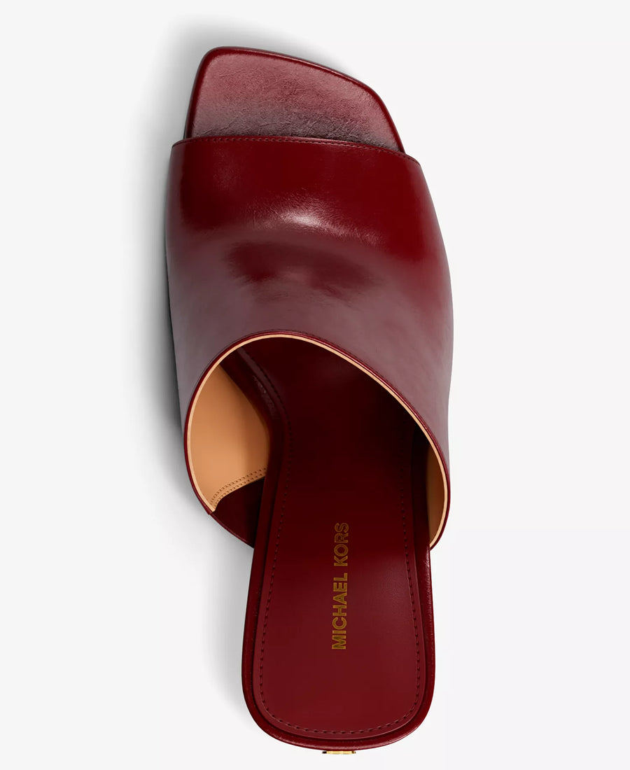 Michael Kors MICHAEL Women's Haisley High Heel Square Toe Mule Sandals