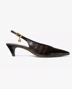 Michael Kors MICHAEL Women's Tonya Slingback Kitten Heel Pointed Toe Pumps