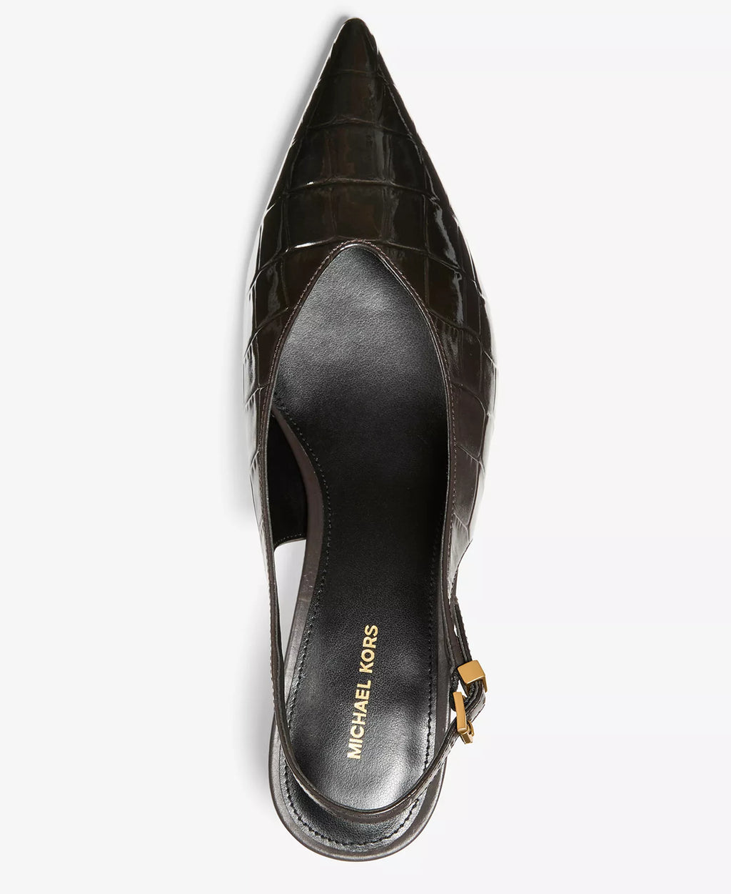 Michael Kors MICHAEL Women's Tonya Slingback Kitten Heel Pointed Toe Pumps