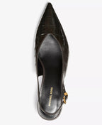 Michael Kors MICHAEL Women's Tonya Slingback Kitten Heel Pointed Toe Pumps