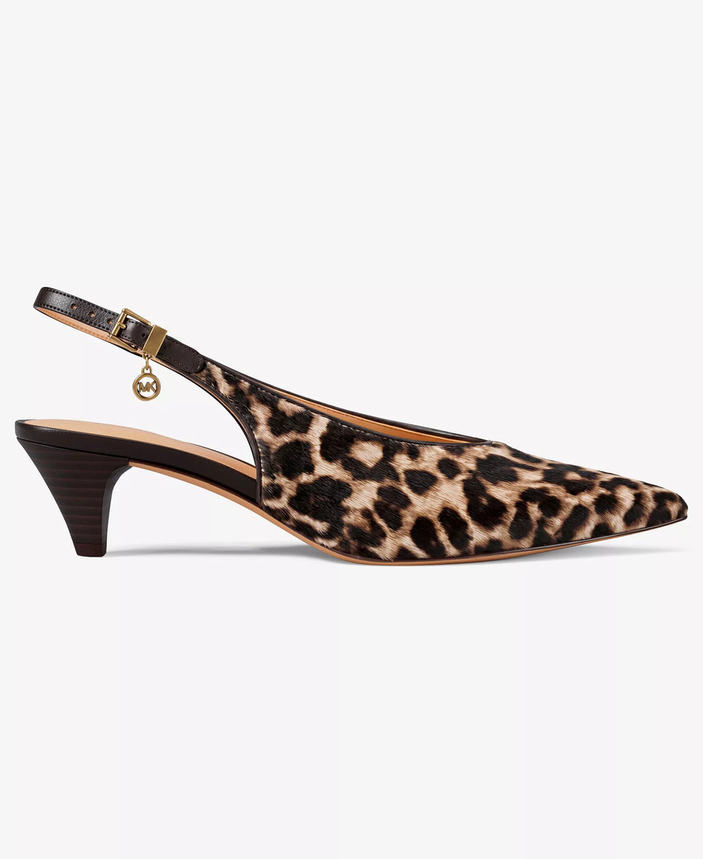Michael Kors Women's Tonya Slingback Kitten Heel Pointed Toe Pumps