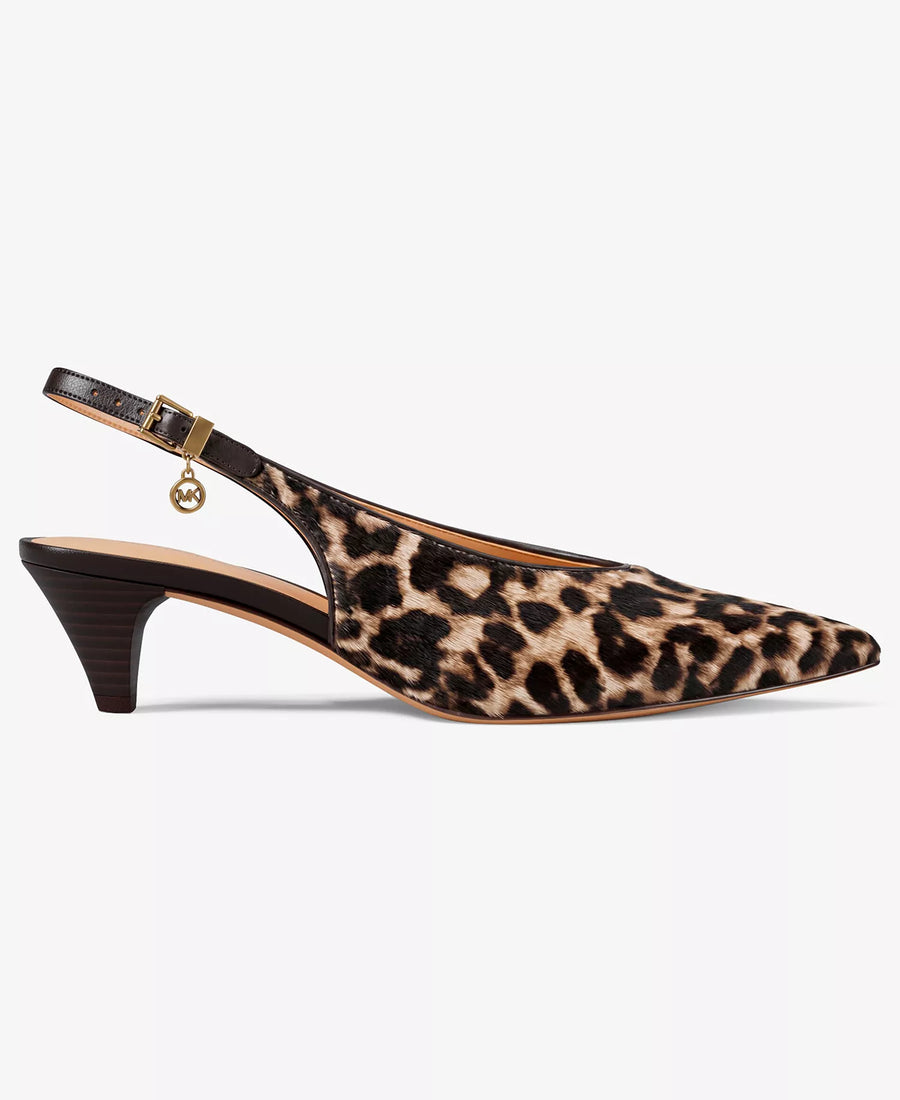 Michael Kors Women's Tonya Slingback Kitten Heel Pointed Toe Pumps
