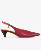 Michael Kors MICHAEL Women's Tonya Slingback Kitten Heel Pointed Toe Pumps