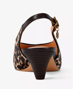 Michael Kors Michael Kors Women's Tonya Slingback Kitten Heel Pointed Toe Pumps
