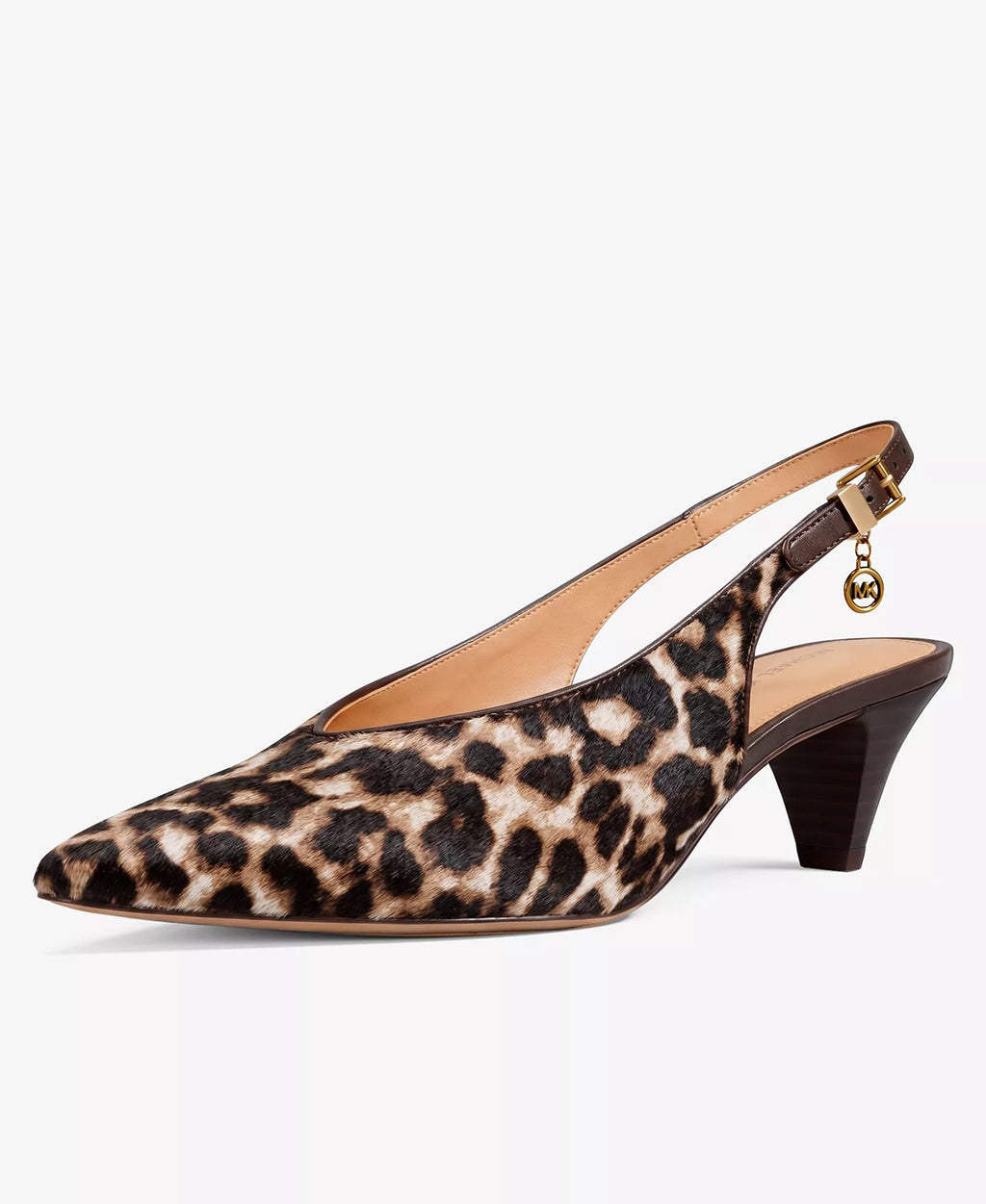 Michael Kors Michael Kors Women's Tonya Slingback Kitten Heel Pointed Toe Pumps