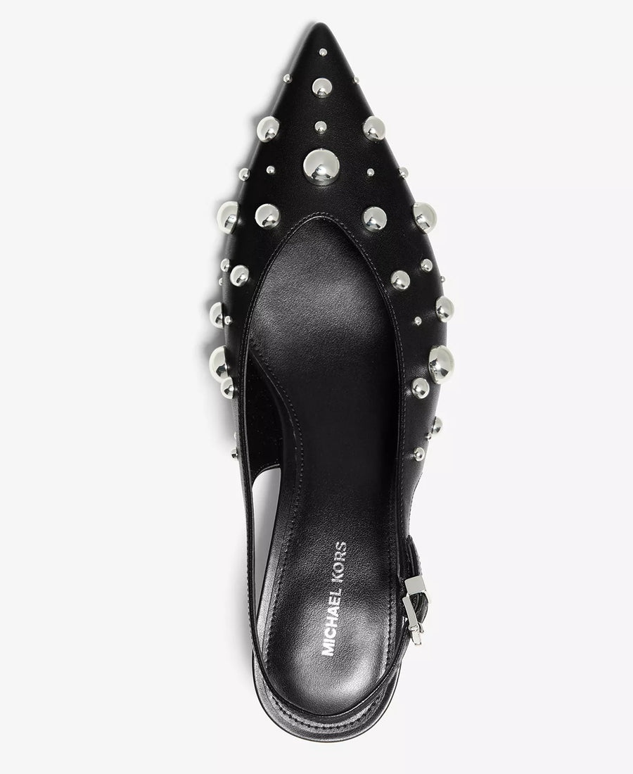 Michael Kors Women's Tonya Slingback Kitten Heel Pointed Toe Pumps