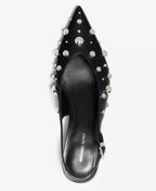 Michael Kors Michael Kors Women's Tonya Slingback Kitten Heel Pointed Toe Pumps