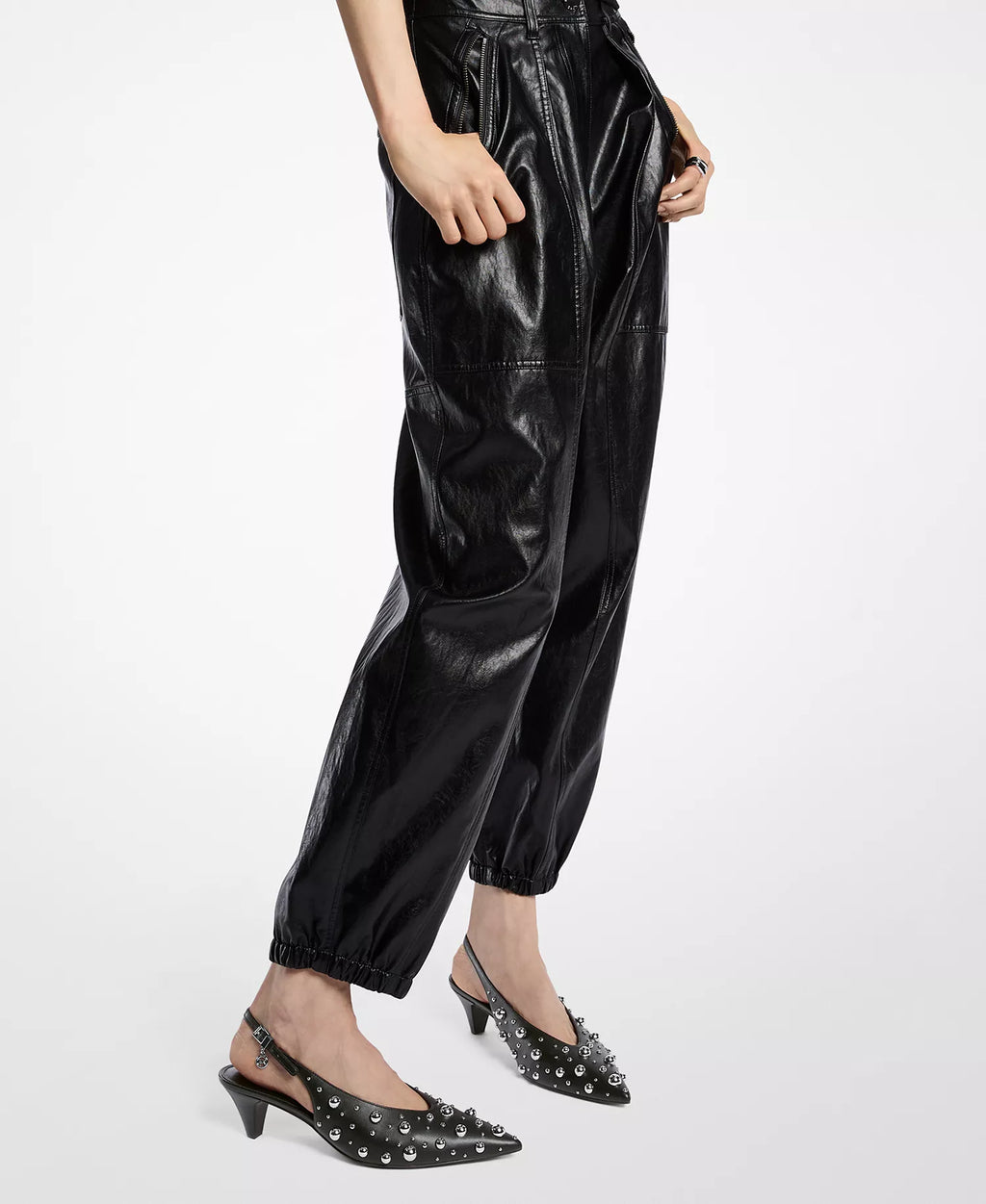 Michael Kors MICHAEL Women's Tonya Slingback Kitten Heel Pointed Toe Pumps