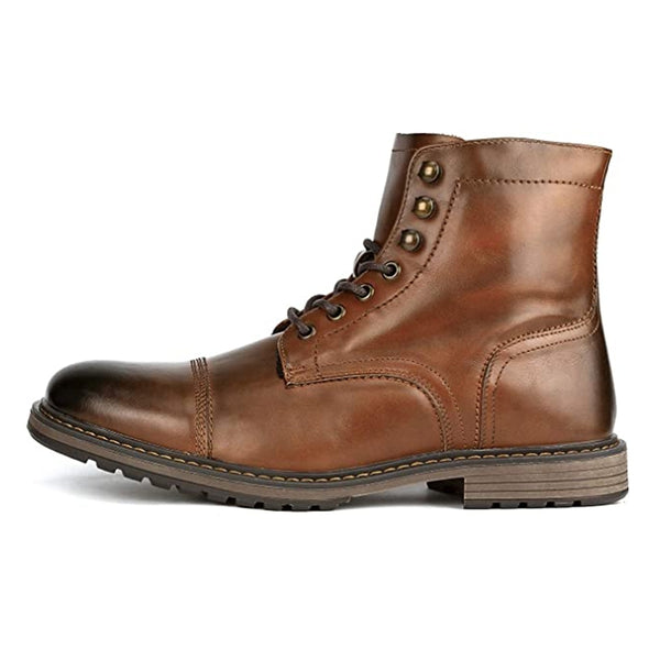 Bruno Marc Men's Motorcycle Combat Oxford Boots