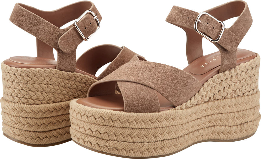 Marc Fisher Pasion Espadrille Ankle Strap Platform Wedge Sandal - Women's