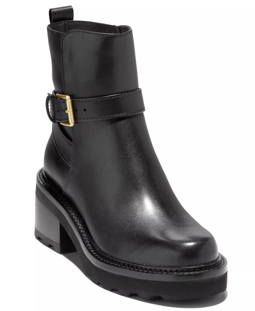 Cole Haan Women's Solene Lug Buckle Booties