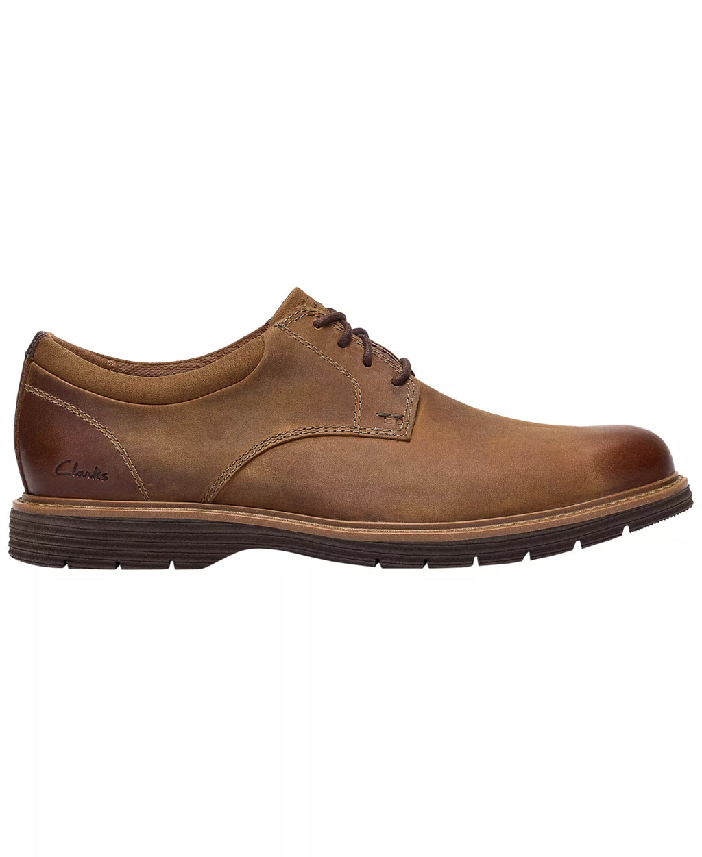 Clarks Men's Baystone Leather Plain Toe Derby Shoes