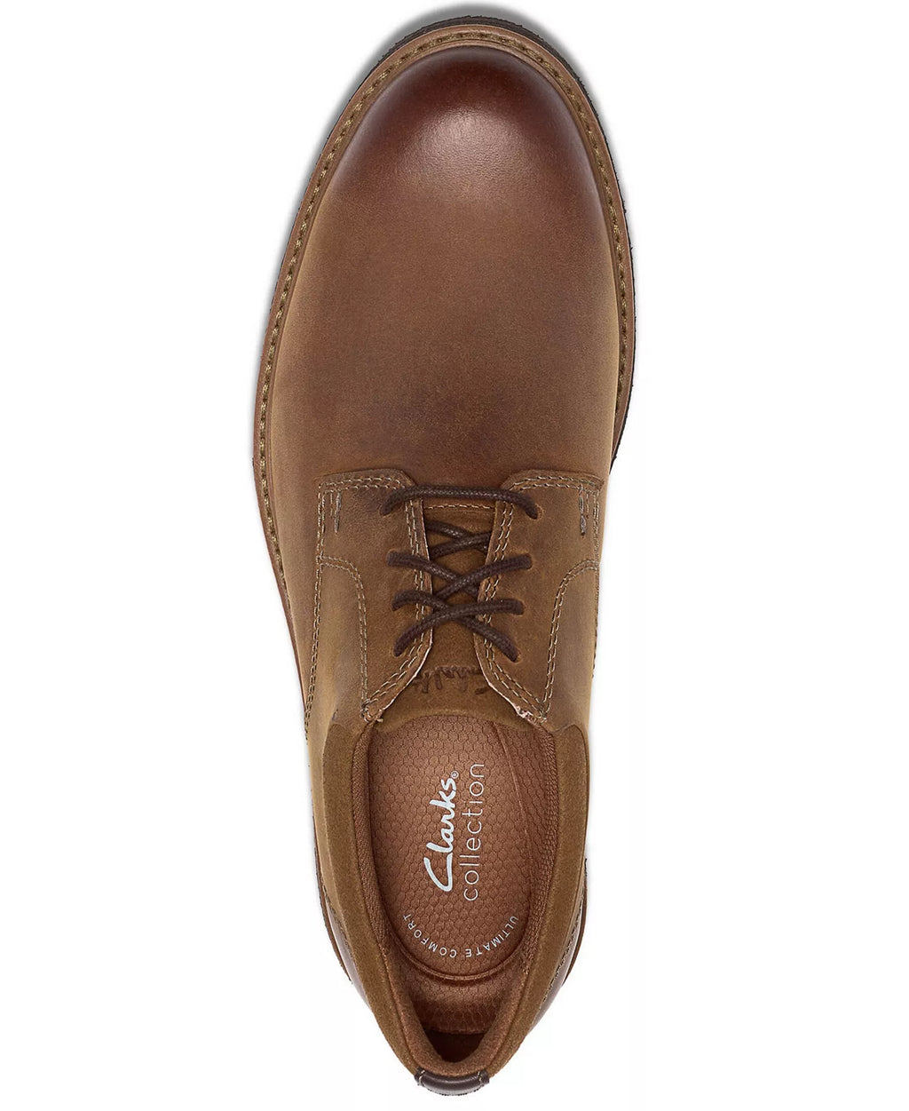 Clarks Men's Baystone Leather Plain Toe Derby Shoes