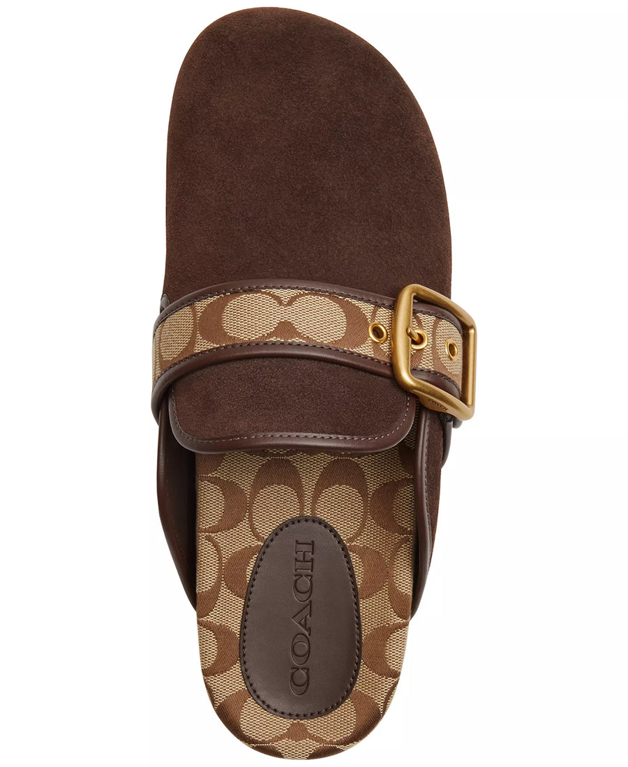 Coach Women's Archival Slip-On Buckle Clogs