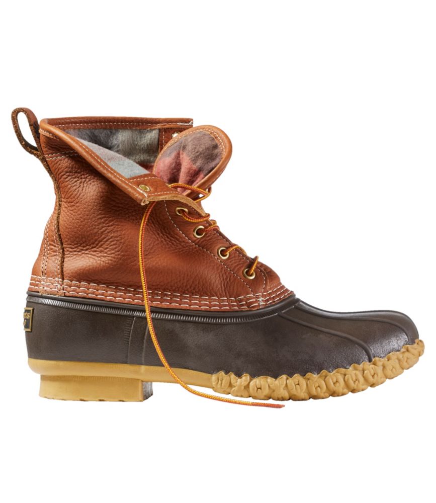 Men'S L.L.Bean Bean Boots 8", Flannel-Lined Insulated