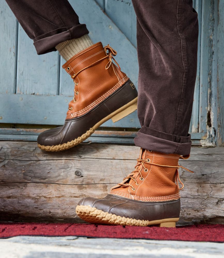 Men'S L.L.Bean Bean Boots 8", Flannel-Lined Insulated