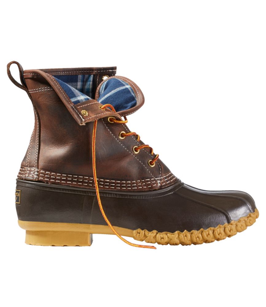Men'S L.L.Bean Bean Boots 8", Flannel-Lined Insulated