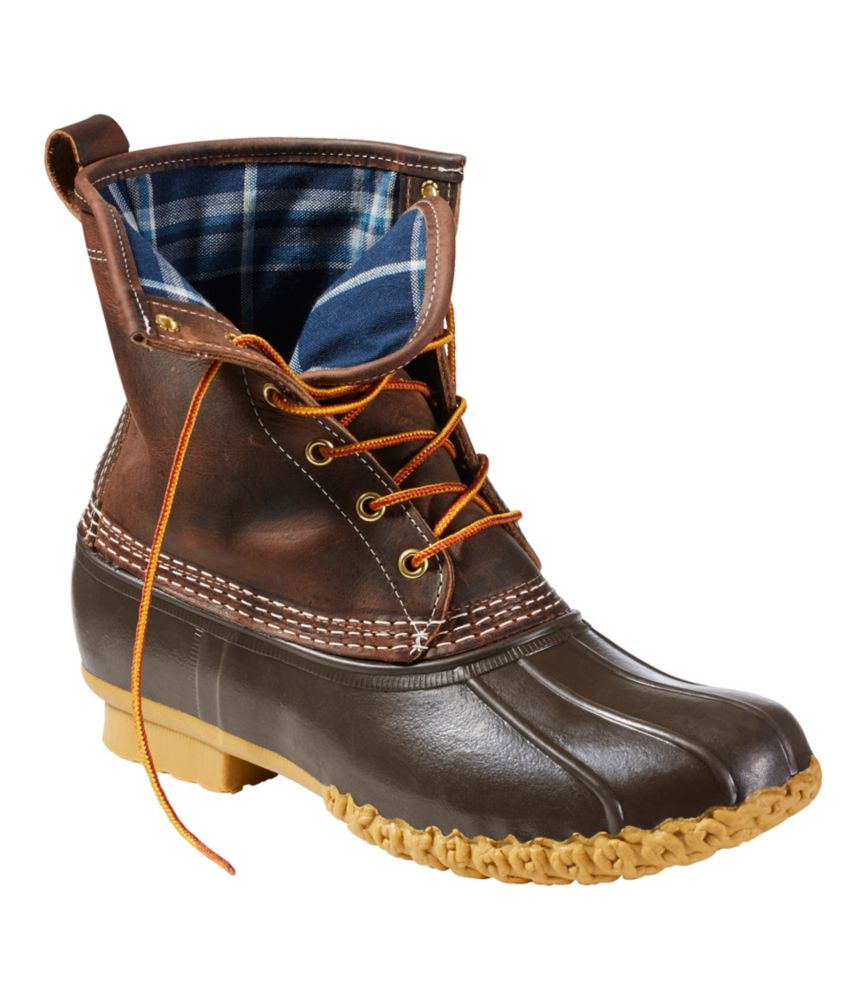 Men'S L.L.Bean Bean Boots 8", Flannel-Lined Insulated