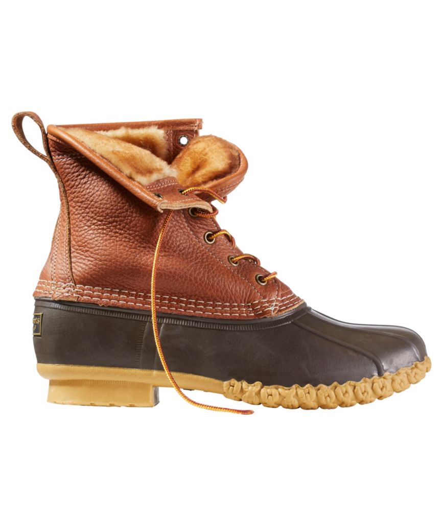 Men'S L.L.Bean Bean Boots, 8" Shearling-Lined Insulated