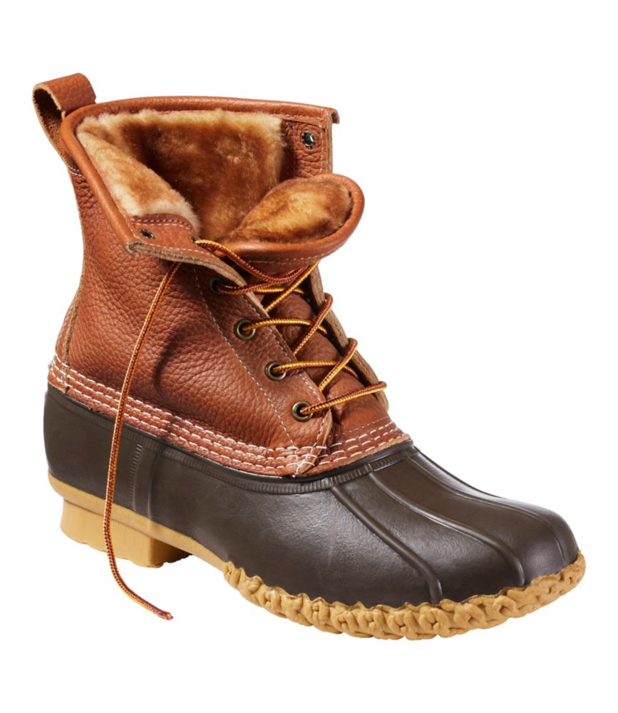 Men'S L.L.Bean Bean Boots, 8" Shearling-Lined Insulated