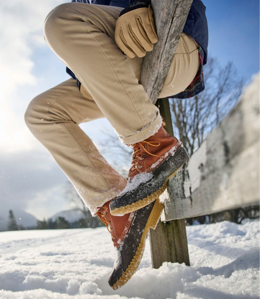 Men'S L.L.Bean Bean Boots, 8" Shearling-Lined Insulated