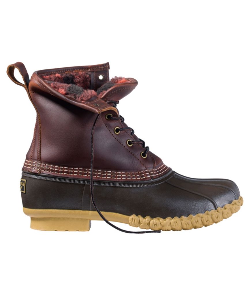Men'S L.L.Bean Bean Boots, 8" Fleece-Lined Insulated