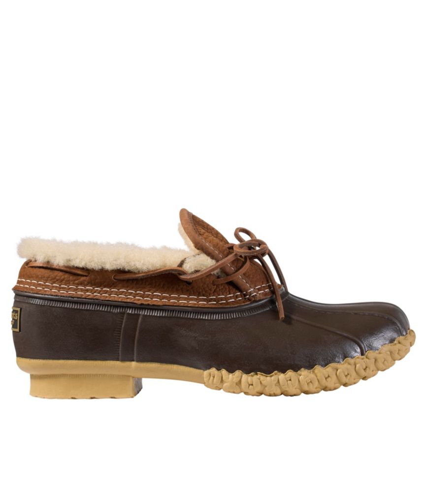 Men'S L.L.Bean Bean Boots, Shearling-Lined Rubber Mocs