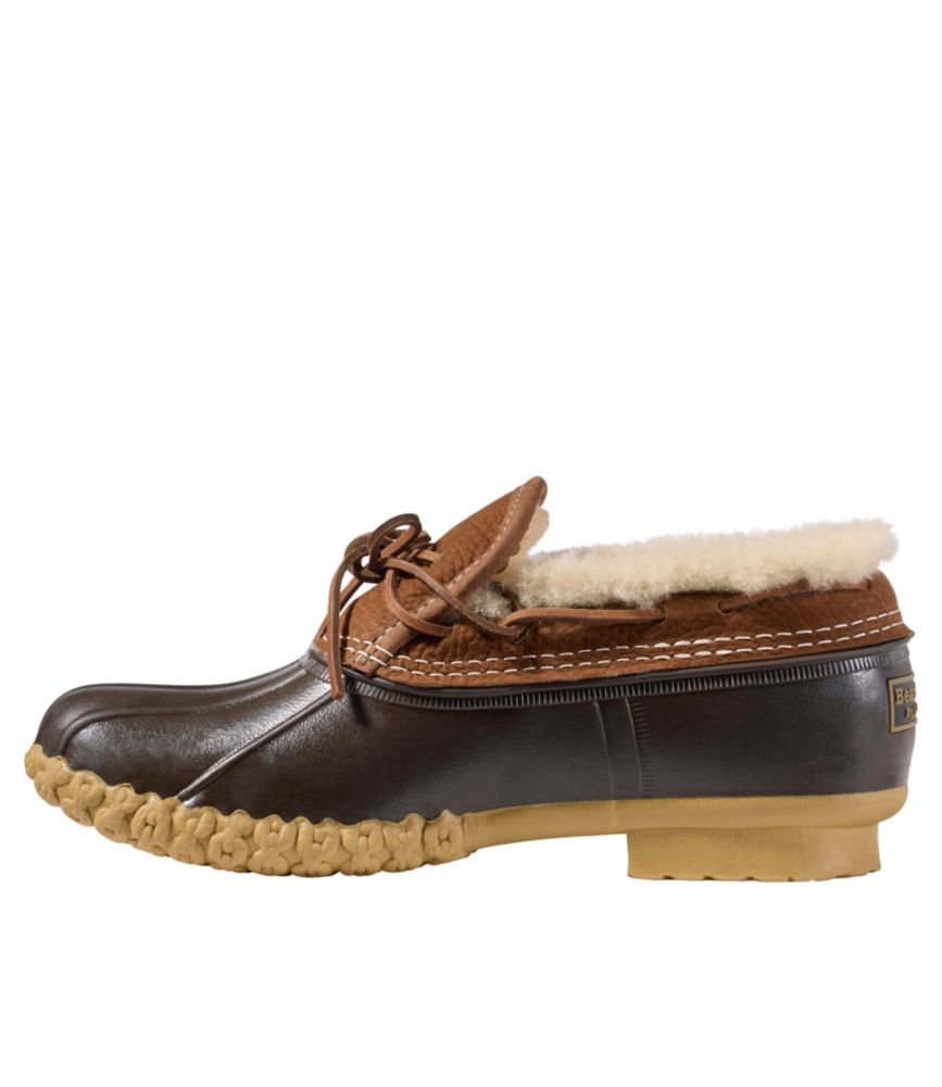 Men'S L.L.Bean Bean Boots, Shearling-Lined Rubber Mocs